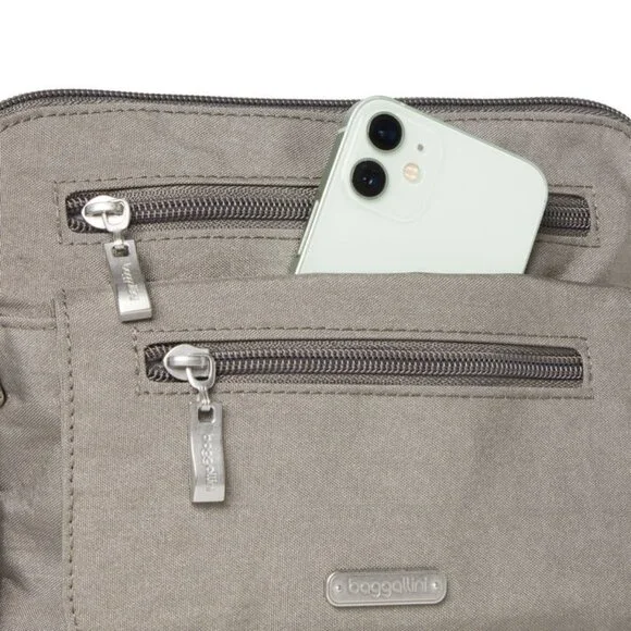 Baggallini Sterling Shimmer Let's Escape Bag/NWT - Picture 6 of 12